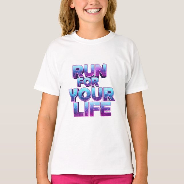 Pro Running Motivation T Shirt (Framsida)
