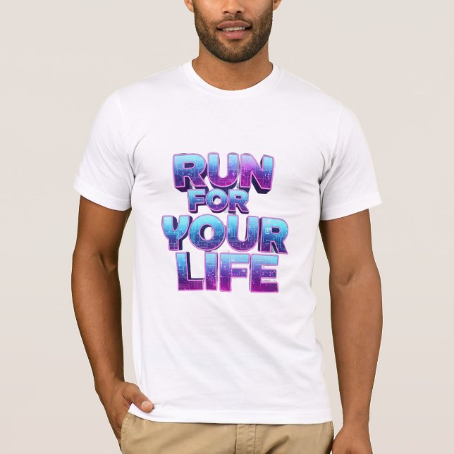 Pro Running Motivation T Shirt (Framsida)
