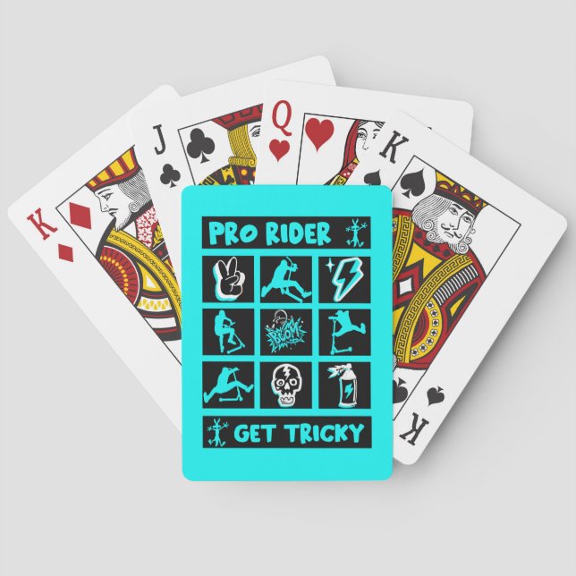 Pro Scooter Free Rider-trick Casinokort (Baksidan)