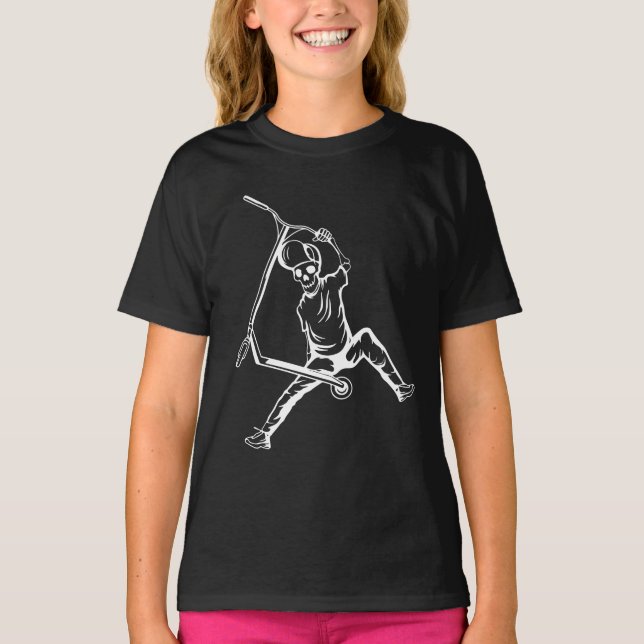 Pro Scooter Free Rider-trick T Shirt (Framsida)