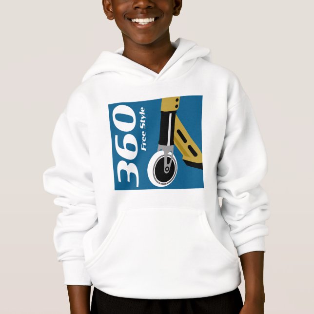 Pro Scooter Free Rider-trick T Shirt (Framsida)