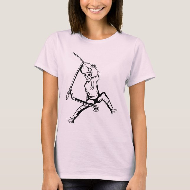 Pro Scooter Free Rider-trick T Shirt (Framsida)