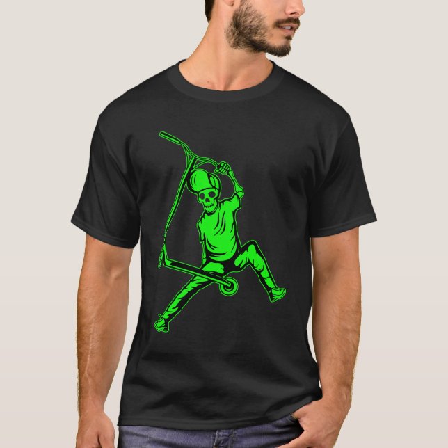 Pro Scooter Free Rider-trick T Shirt (Framsida)