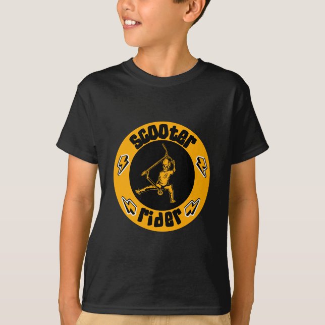 Pro Scooter Free Rider-trick T Shirt (Framsida)
