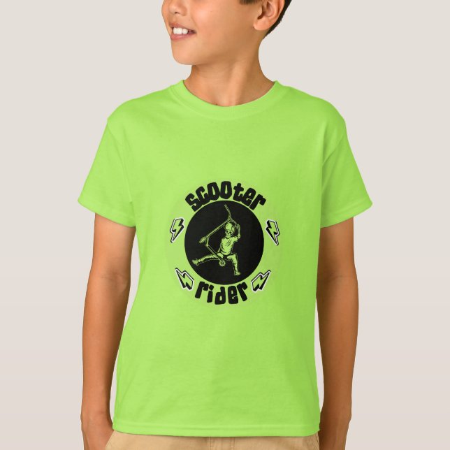 Pro Scooter Free Rider-trick T Shirt (Framsida)