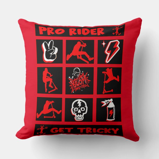 Pro Scooter Free Rider Tricks Kudde (Framsida)