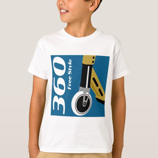 Pro Scooter Free Rider Tricks T-Shirt (Framsida)