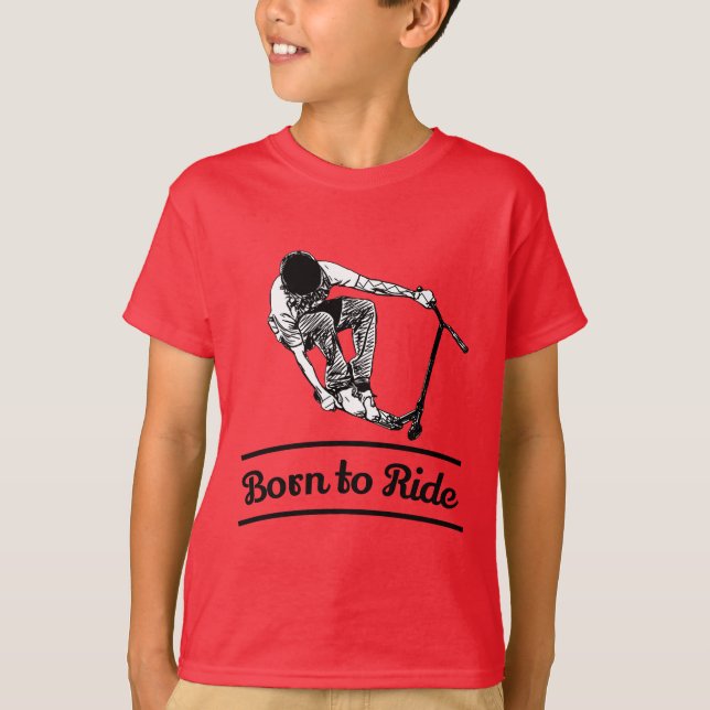 Pro Scooter Free Rider Tricks T-Shirt (Framsida)