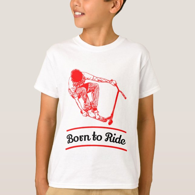 Pro Scooter Free Rider Tricks T-Shirt (Framsida)