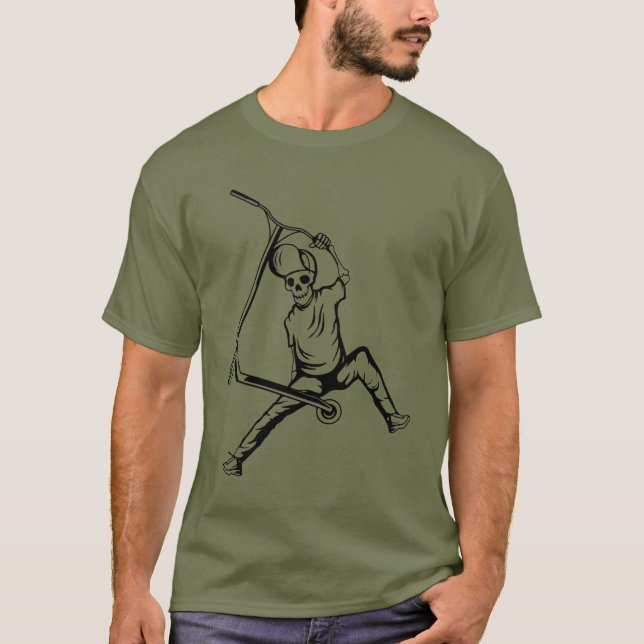 Pro Scooter Free Rider Tricks T Shirt (Framsida)