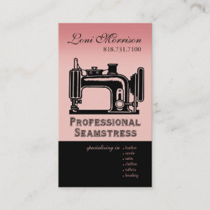 Pro Seamstress: Sömmerska Patternmaker, formgivar Visitkort