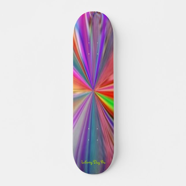 PRO SHREDDER - SKATEBOARD - PSYCHEDELIC DECK BRÄDA 19,5 CM (Framsida)