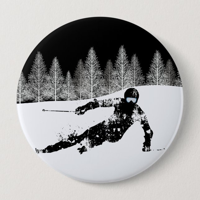 Pro Skier, Ski Snowboard-knapp Knapp (Framsida)