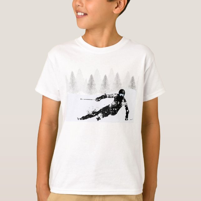 Pro Skier, Ski Snowboard T-Shirt (Framsida)