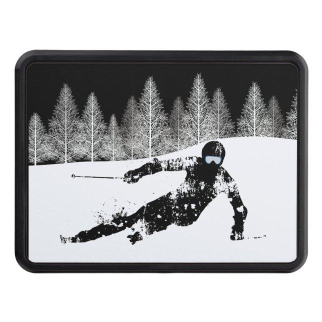 Pro Skier, Ski Snowboard Trailer Hitch Cover Dragkroksskydd (Framsidan)