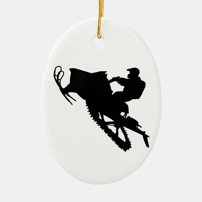 PRO Sled Julgransprydnad Keramik (Framsidan)