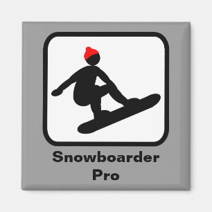 Pro Snowboarder Magnet