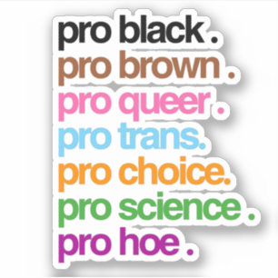 Pro Svart Pro Brun Pro Queer Klistermärken