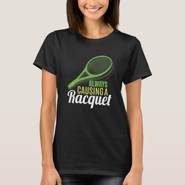 Pro Tennis Player Tennis Boll Team Gear Accorie T Shirt (Framsida)
