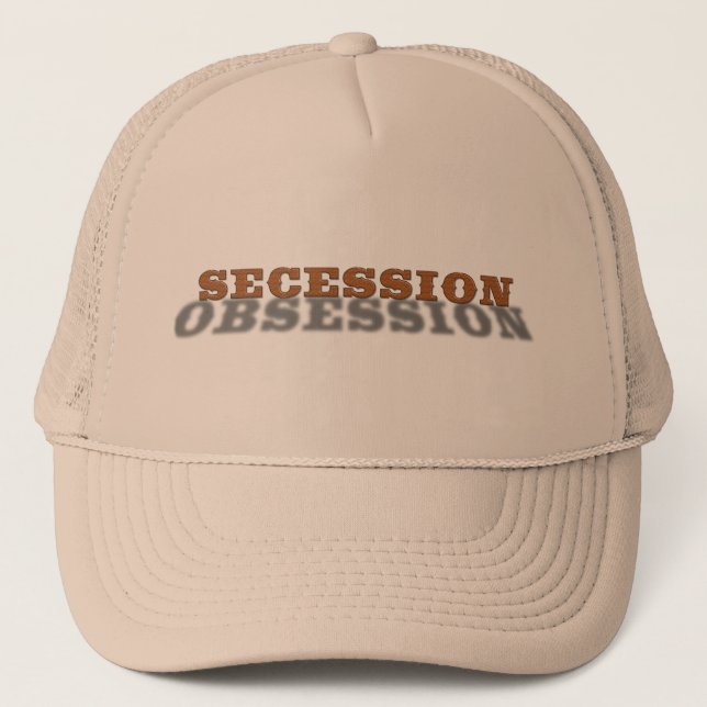 Pro Texas Secession - Secession Obsession Truckerkeps (Framsida)