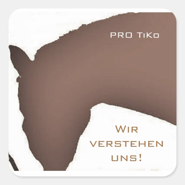 PRO TiKo - Aufkleber Fyrkantigt Klistermärke (Framsida)