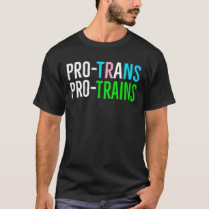 Pro Trans Pro Tåg LGBTQ+ Railfan T-shirt Equal