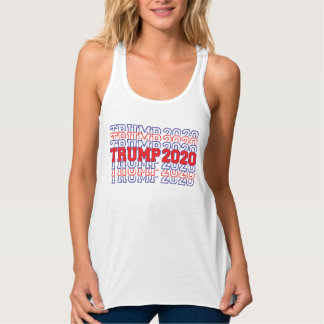 Pro Trump 2020-valets typografi Linne Med Racerback