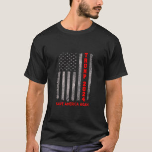Pro Trump 2024 Spara America Vintage USA flagga T Shirt
