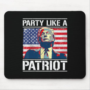 Pro Trump Party som en patriot 4:e juli Indepen Musmatta