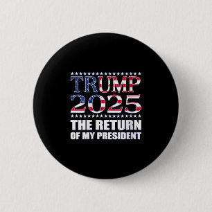 Pro Trump T-shirt Trump 2025 Min presidents återko Knapp