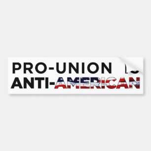 Pro-Union är Anti-Amerikanen Bildekal