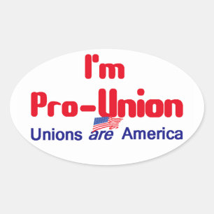 Pro Union Sticker Ovalt Klistermärke