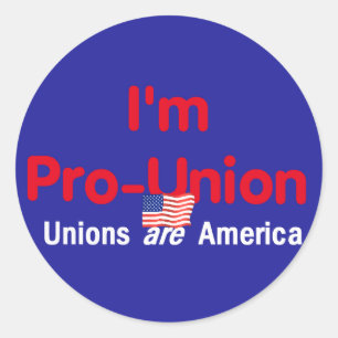 Pro Union Sticker Runt Klistermärke