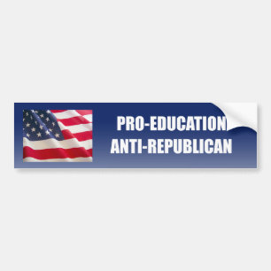 Pro-Utbildning Anti-Republikan Bildekal