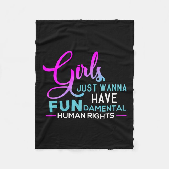 Pro-val, feminist 1 fleecefilt (Framsidan)