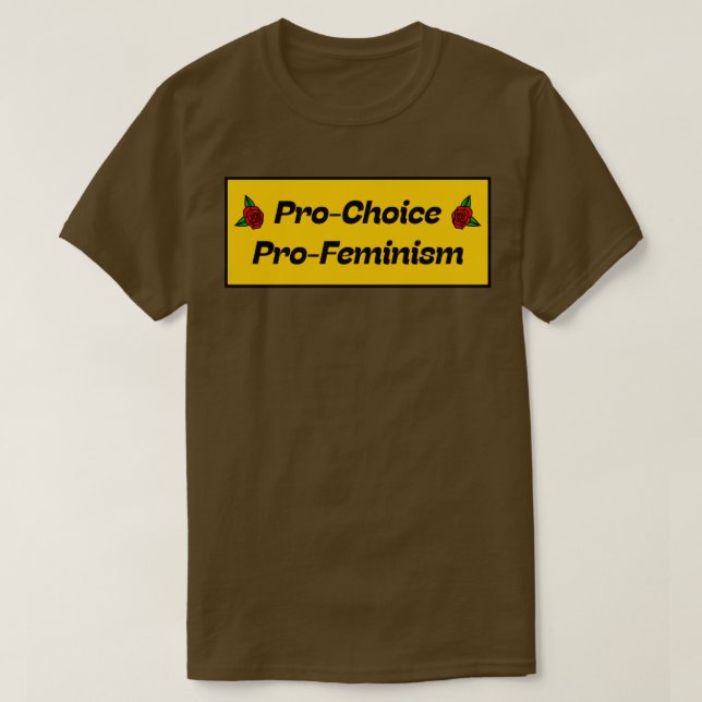 Pro-val för feminism1 t shirt (Design framsida)