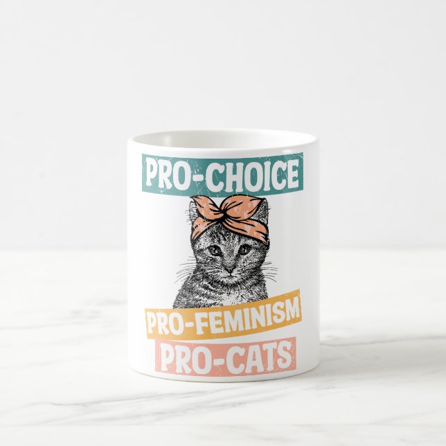 Pro-val för feminism Pro Cats Kaffemugg (Center)
