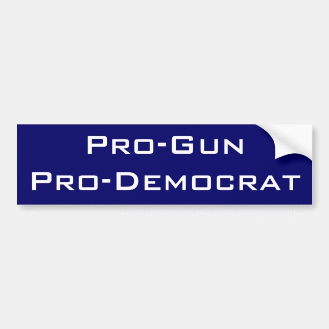 Pro-Vapen Pro-Demokrat Bildekal (Framsidan)