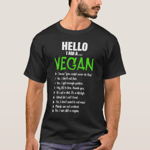 Pro Vegan Activism Gym Idrottsman Hej I är Vegan T Shirt