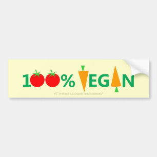 Pro Vegan Veggies Tecknad Art Carrots Tomates Bildekal