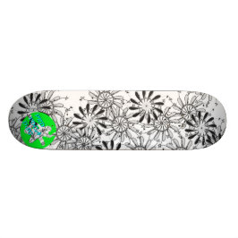 Pro Voca designPinflower DOS Old School Skateboard Bräda 18 Cm