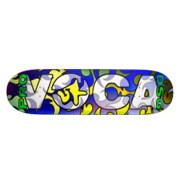 Pro Voca designvit Skatedeck Old School Skateboard Bräda 18 Cm