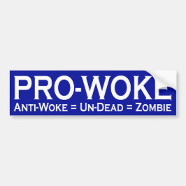 Pro-Woke/Anti-Woke = Un-Dead = Zombie Bildekal