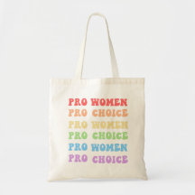 Pro Women Pro Välj feminist Cute Retro Tote Bag