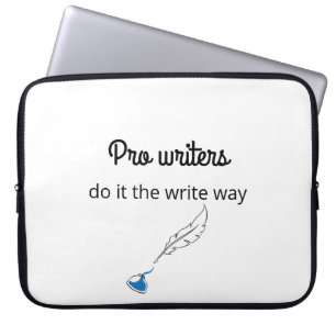 Pro Writers Gör det på Skrivan sätt Laptop Fodral