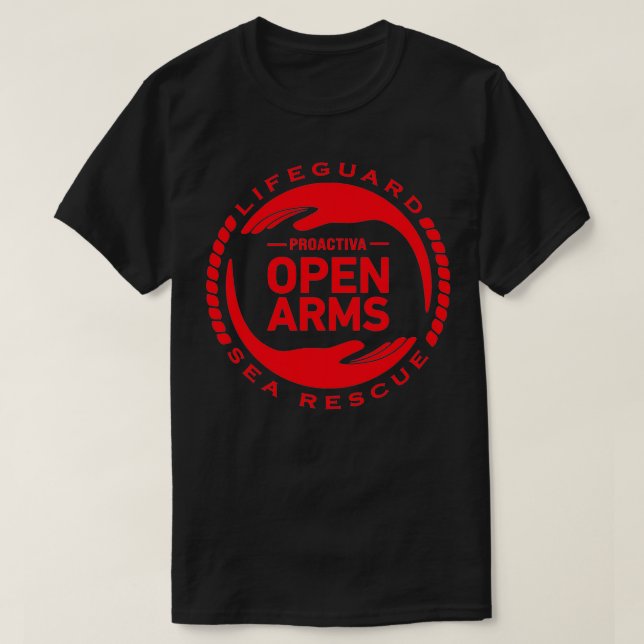 Proactiva Open Arm Sea Rädding T Shirt (Design framsida)