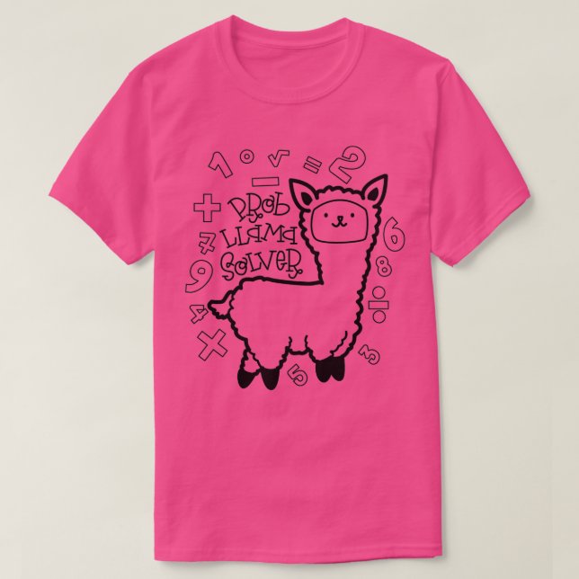 Prob LLama Solver Cute MATH Design Funny MATH Gift T Shirt (Design framsida)