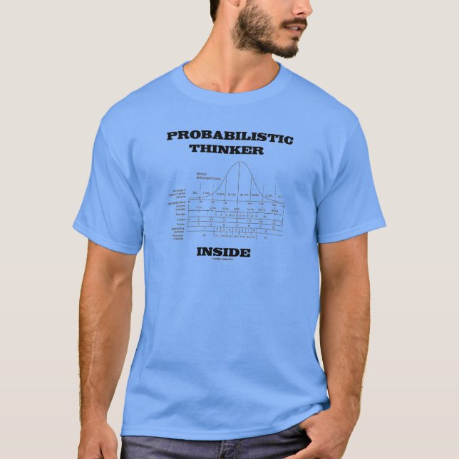 Probabilistic tänkareinsida (sätta en klocka på t-shirt (Framsida)