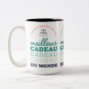 Probablement pas le meilleur cadeau du monde Två-Tonad mugg