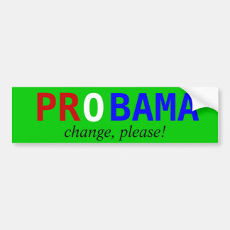 PROBAMA ändring, behar! Bildekal